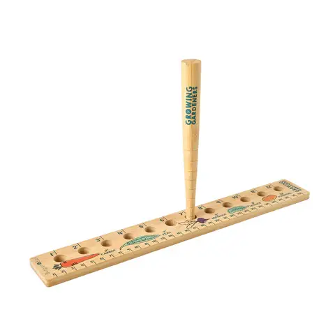 Burgon and Ball – wholesale Garden tool – NEW Growing Gardeners Planting Ruler and Dibber FSC100%0