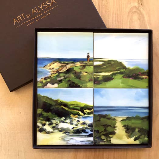 Art by Alyssa - Wholesale Coasters - Cape Cod Coaster Set0