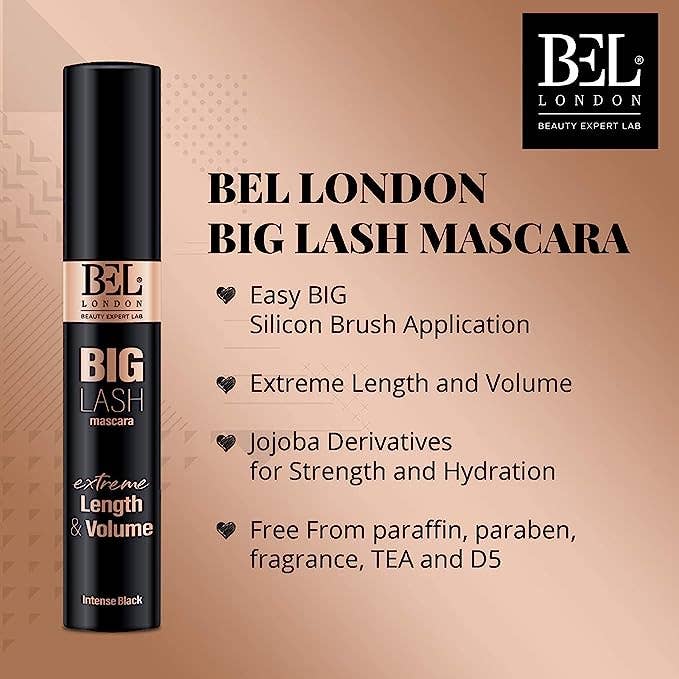 Eveline Cosmetics - Wholesale Mascara - BEL London Big Lash Mascara Extreme Length and Volume4