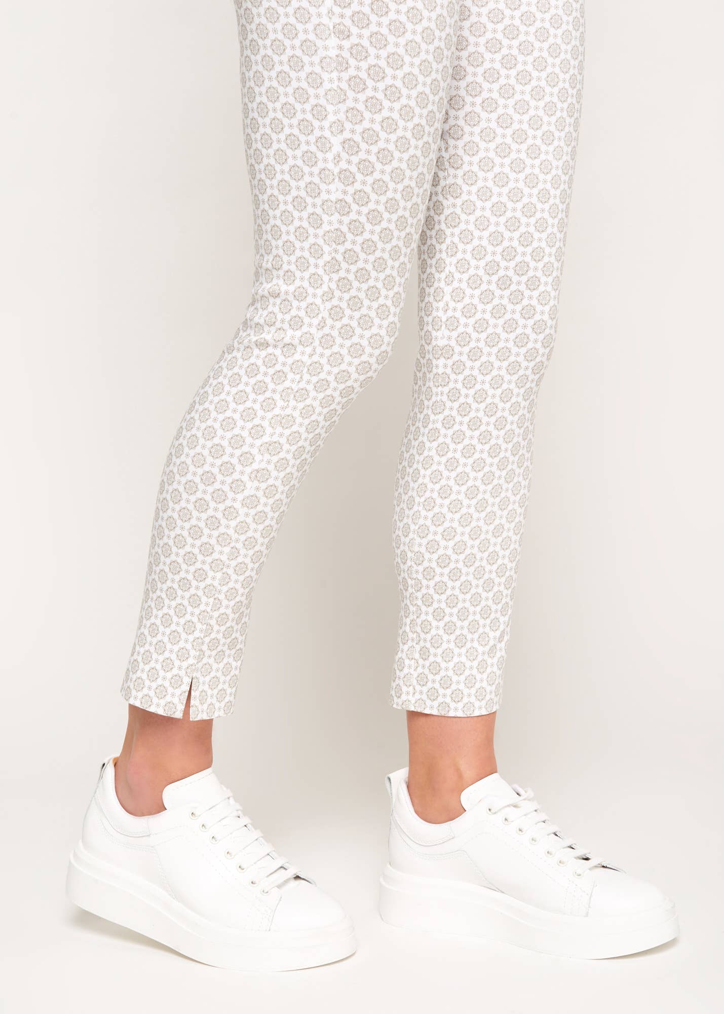 Margaret M - Wholesale Pants - Women's - Marlie white stone geo slimming pant2