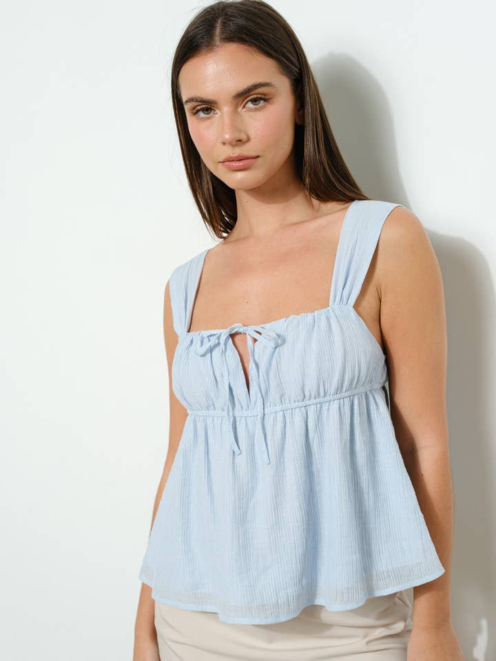 EMMIE RUCHED BUST TOP for wholesale by Pretty Garbage