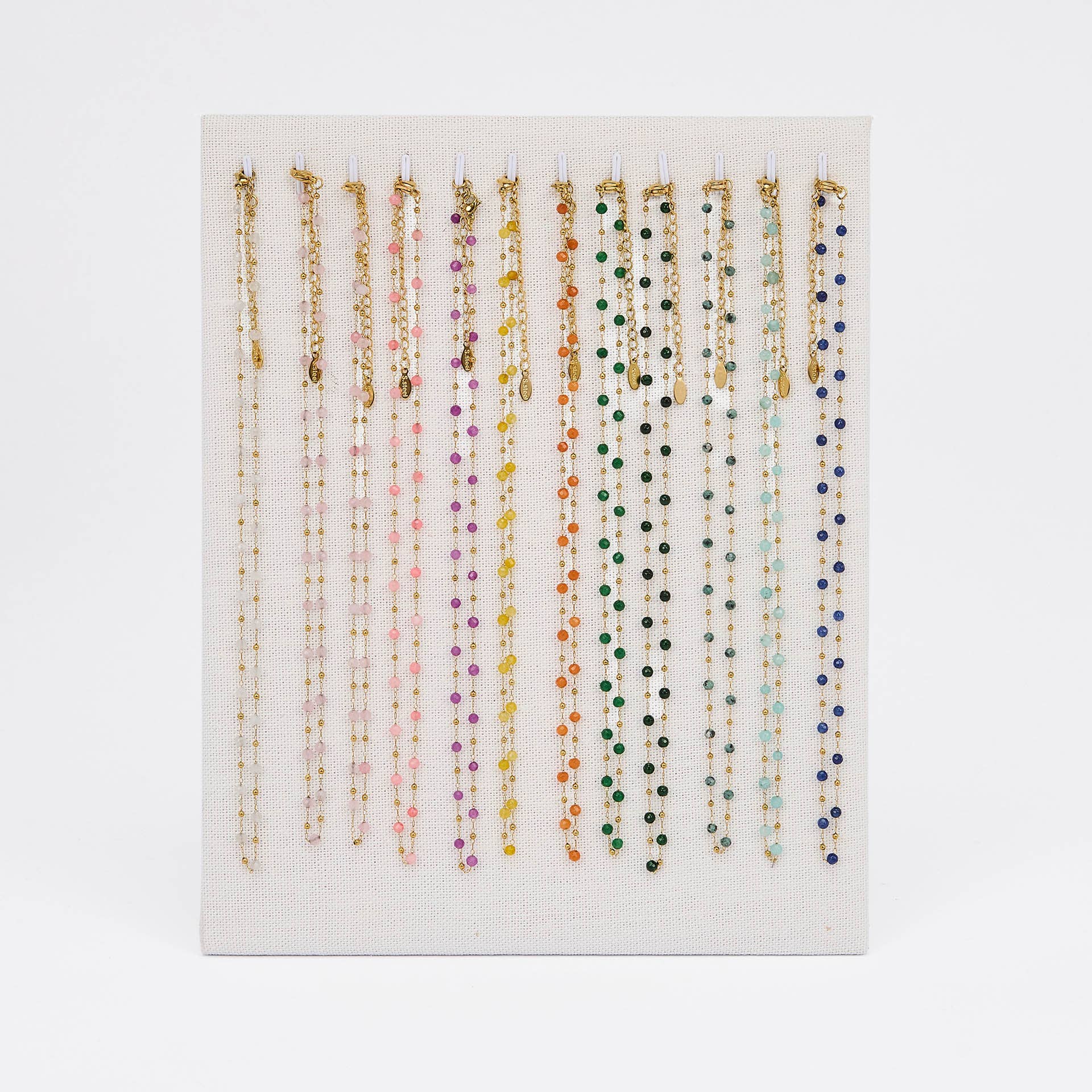 By Sookay - Wholesale Jewelry Stand & Display - Display stand included – Stainless steel chains with beads