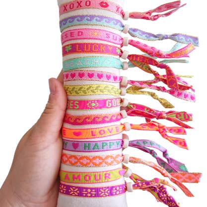 Sansira Jewelry – Großhandel Gewebtes/geflochtenes Armband – Armband-Textband-Display