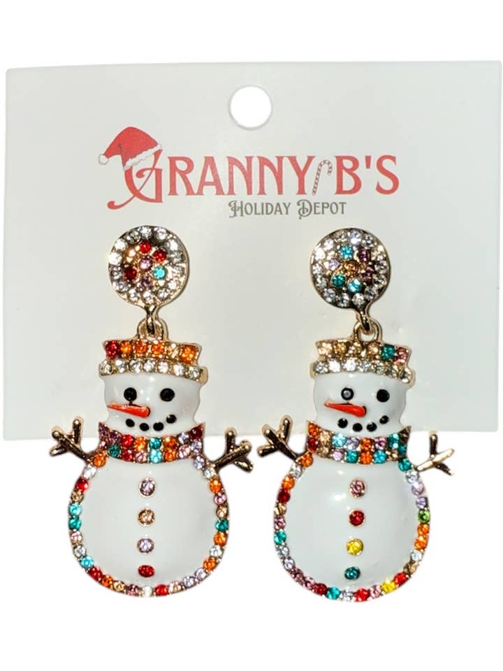 Pendientes de muñeco de nieve para venta al por mayor de Granny B's Holiday Depot