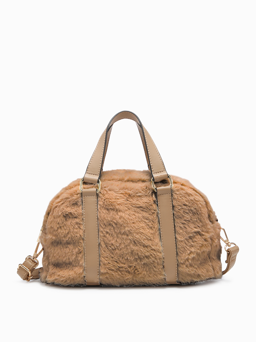 Jen & Co. – Großhandel Henkeltasche – Damen – JN2381 Sherpa Boston-Tasche mit doppelten Griffen2