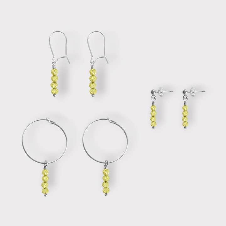 Peridot Earrings | Moments & Milestones for wholesale by The Always Busy Mama