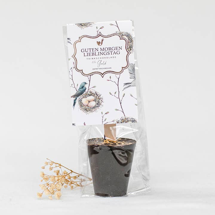 Chocolat chaud à boire or ‘‘Good morning favorite day’’ pour la vente par Bake Affair GmbH