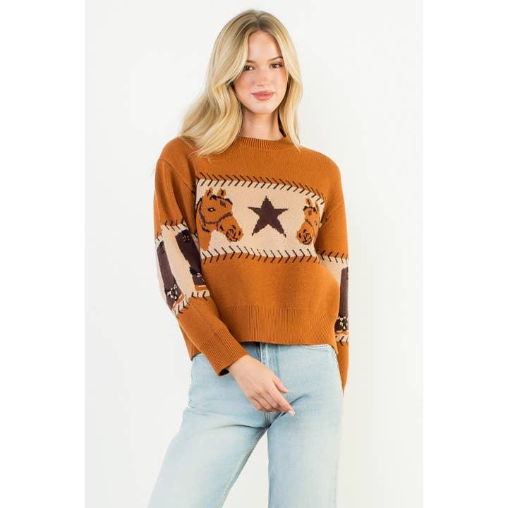 Long Sleeve Knit Sweater for wholesale by THML