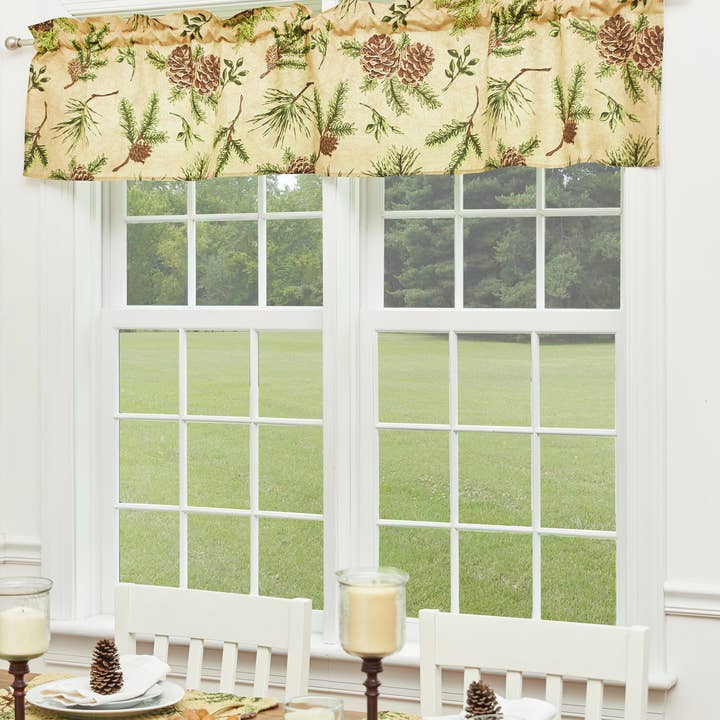 C&F Home - Wholesale Valance - Woodland Retreat Pinecone Valance