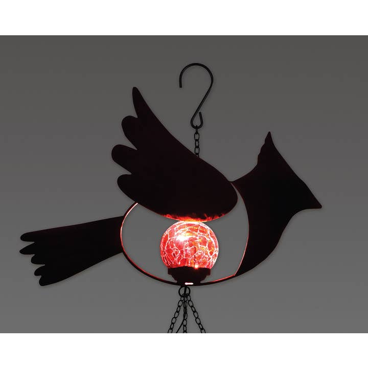 Sunset Vista Designs - Wholesale Wind Chime - 38" Cardinal Spring Garden Solar Wind Chime -