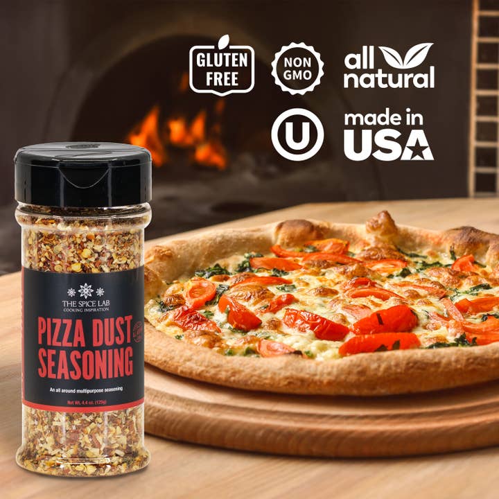 THE SPICE LAB - Wholesale Dried Spice Mix - Pizza Dust Seasoning - Case of 6 - 4.4 oz Shakers $3.25 ea.