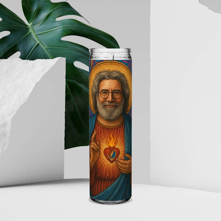 Texrah - Wholesale Votive Candle - Saint Jerry Garcia Prayer Altar Prayer Candle 1