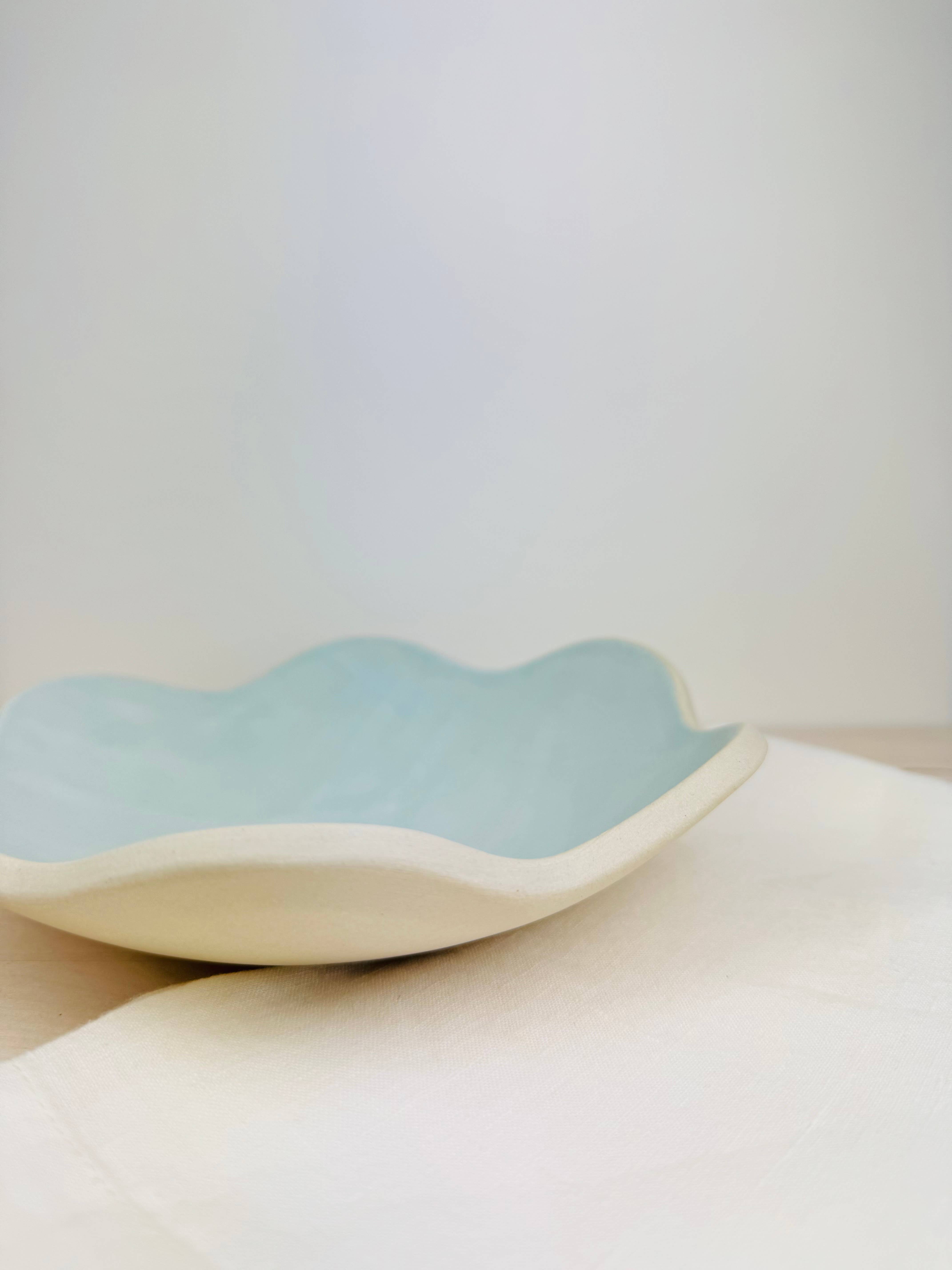 Wishbone Pottery - Wholesale Bowl - Lulu Petal Bowl | Stoneware | Raw Exterior + Glaze Interior 6