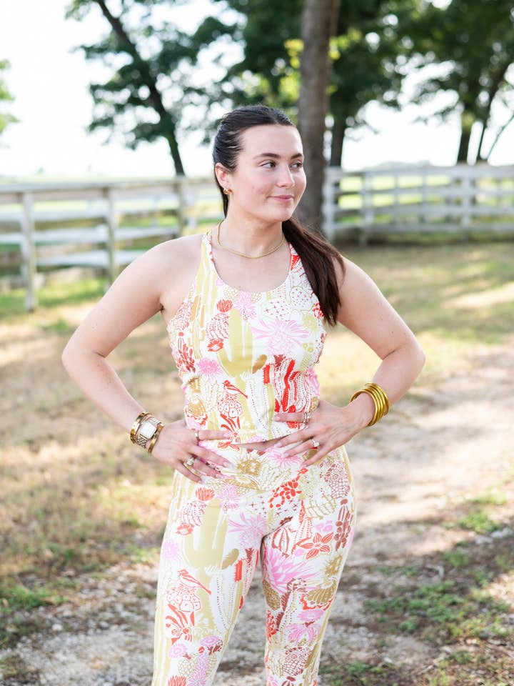 DC10 TANK CACTI CRISSCROSS ACTIVE TOP (7 Piece) for wholesale by Turquoise Haven