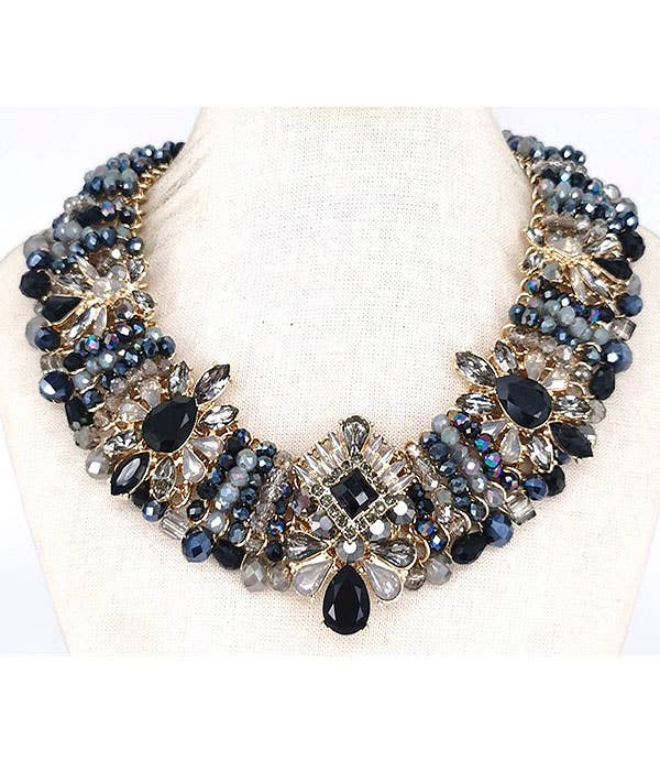 Jewelry Max - Wholesale Pendant/Charm Necklace - ( #037 )  VICTORIAN STYLE CHUNKY PARTY NECKLACE - CHOKER0
