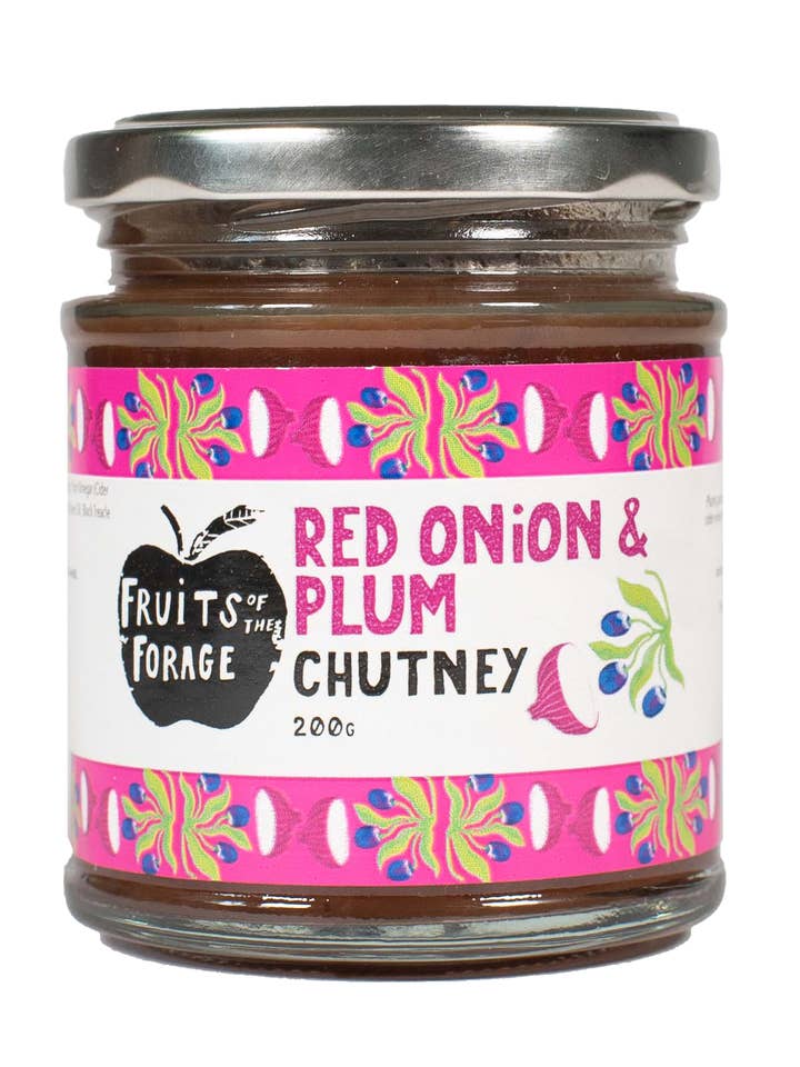 Plum and Red Onion Chutney for wholesale by Fruits of the Forage