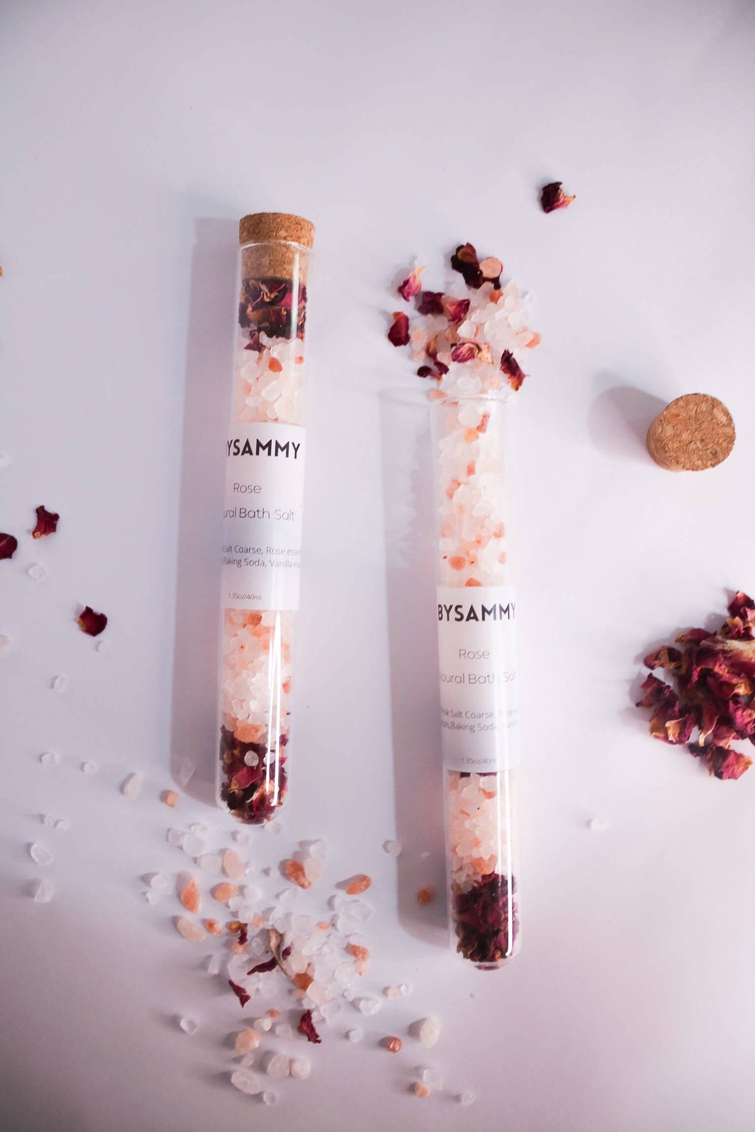SamMade. - Wholesale Bath Soak/Milk - Rose Bath Soak Test Tube, Bath Salt, Party Favors1