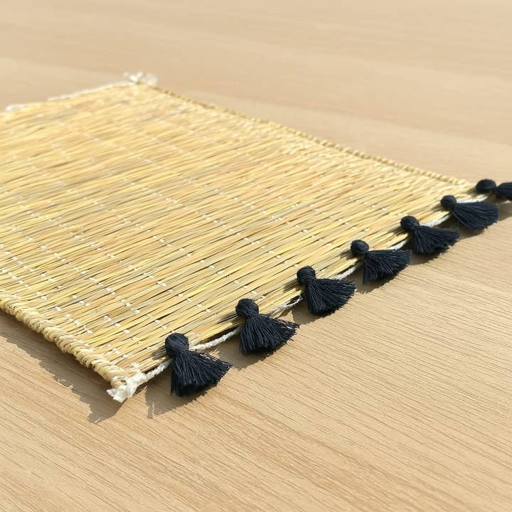 Set of 4 Woven Moroccan Placemats with Fringes #3 for wholesale by Etnico del Mondo