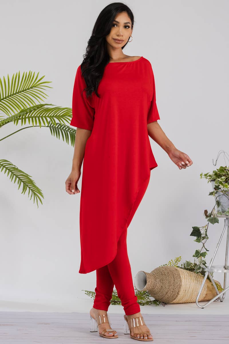 H&H Fashion Inc. - Venta al por mayor Conjuntos de top y pantalón (NO para estar en casa) - Mujer - HH679R-SOLID - Juego de blusa y leggins de 2 piezas8