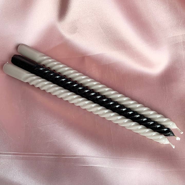 lani home - Wholesale Tapered Candle/Candlestick - Stabkerze Nalani schwarz2