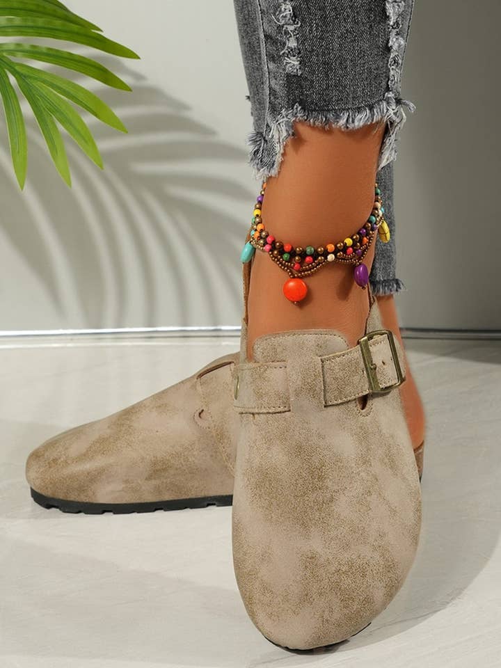 Beyond Apparel - Wholesale Slip On Sneakers - Women's - Round Toe Buckle Slip-Ons1