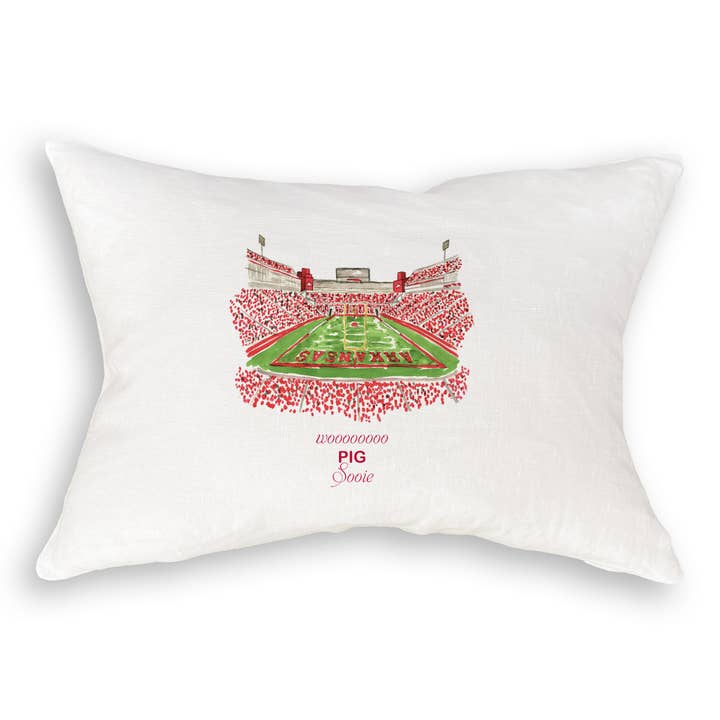 French Graffiti - Wholesale Tea Towel - Fayetteville, Arkansas Stadium with Quote9