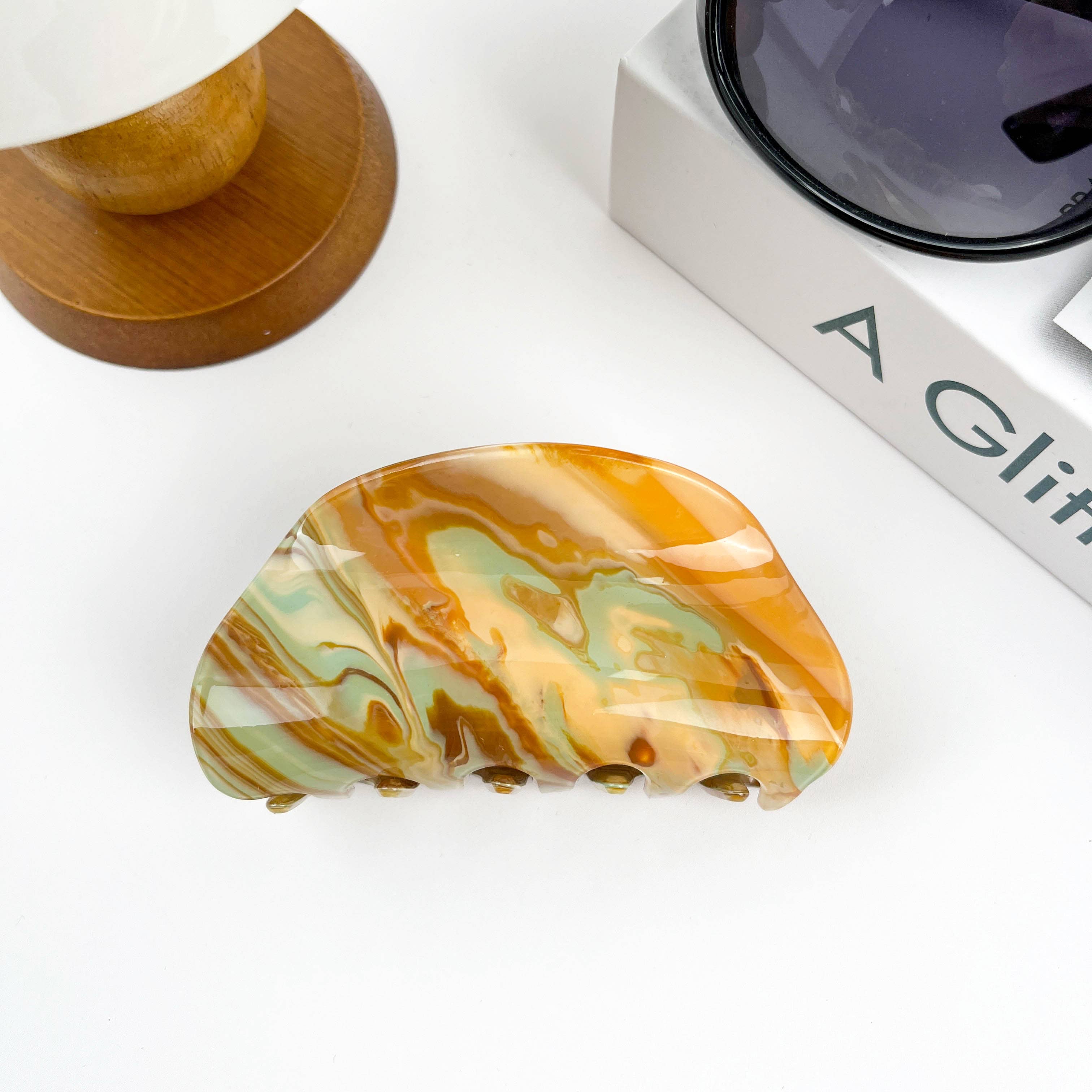 SoapElenGlen - Wholesale Hair Clip - Women's - Colorful Semicircle Hair Clip6