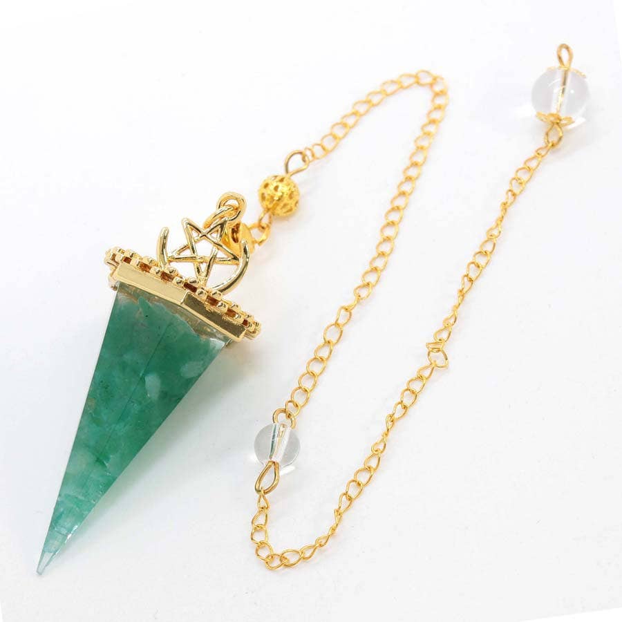 GemMeet - Wholesale Spiritual Stone/Crystal - Crystal Gravel Cone Pendulum17