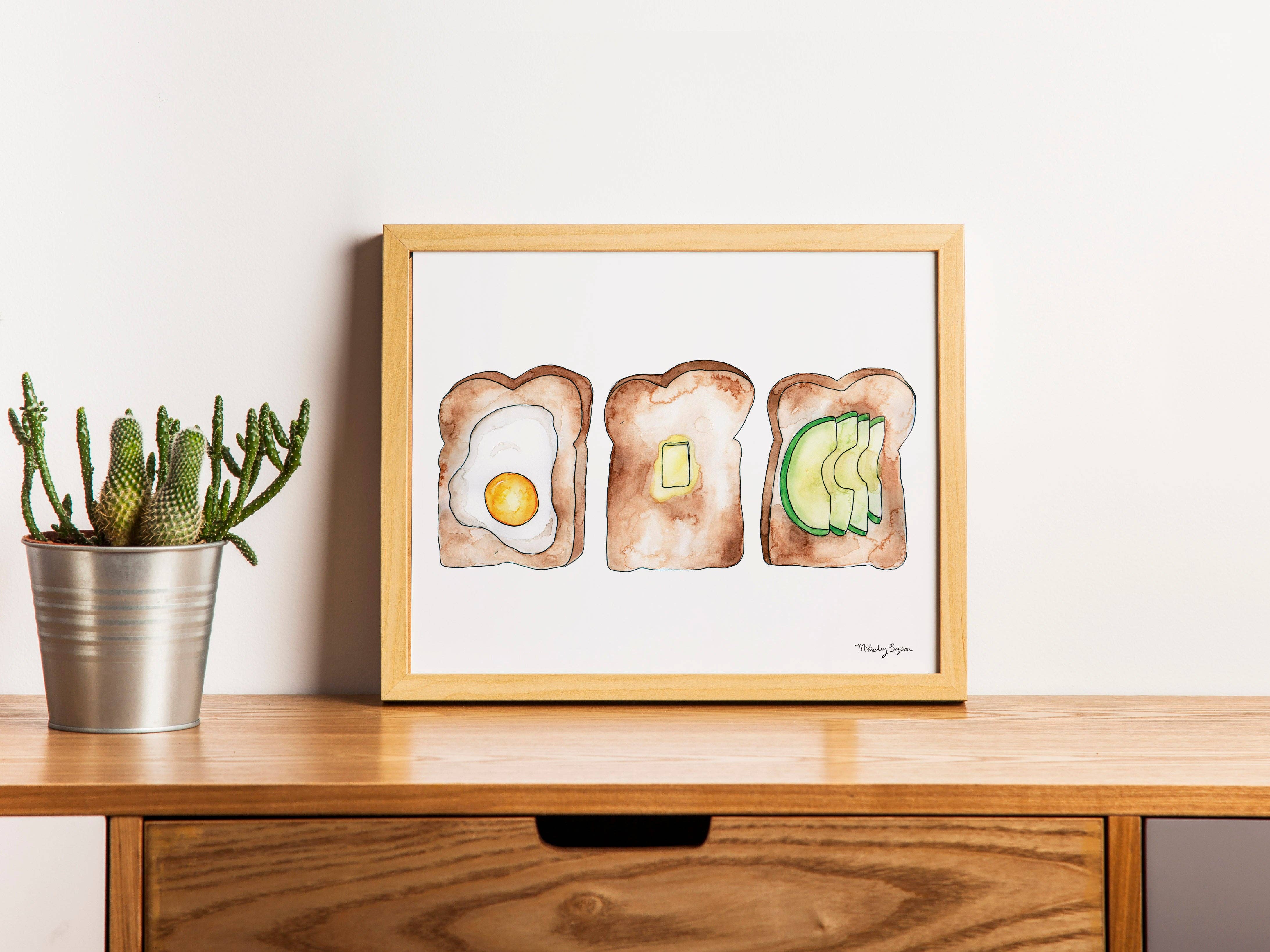 Lucky Bat Paper Co. - Wholesale Art Print - Toast in Three Acts | Watercolor Print3