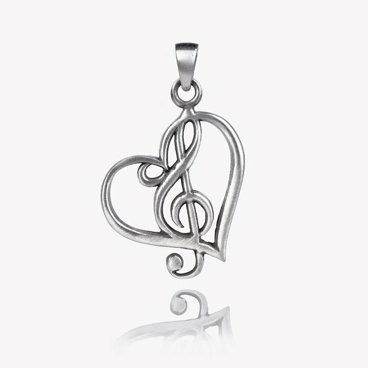 Fine Lead-Free Pewter Pendant Necklace - Love Note
for wholesale by Nirvana LLC