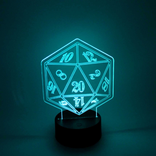 The 308 Collective - Wholesale Accent/Desk Lamp - D20 Dice LED Accent Light1