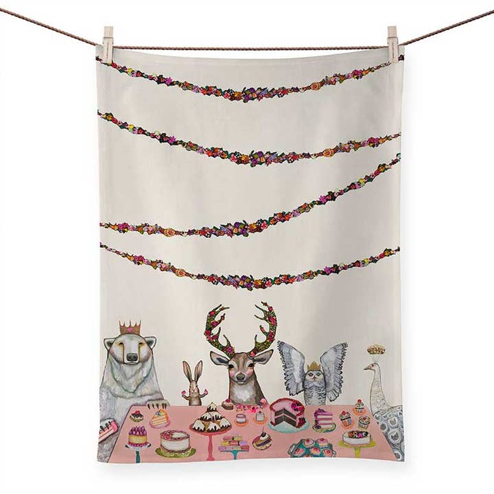 GreenBox Art - Wholesale Tea Towel - Sweets Soiree by Eli Halpin Tea Towels (RTS)