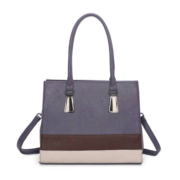 Superbia - Venta al por mayor Bolso con asas - Mujer - Bolsa de mano clásica con múltiples compartimentos, tamaño A4, bolsa de trabajo, bandolera