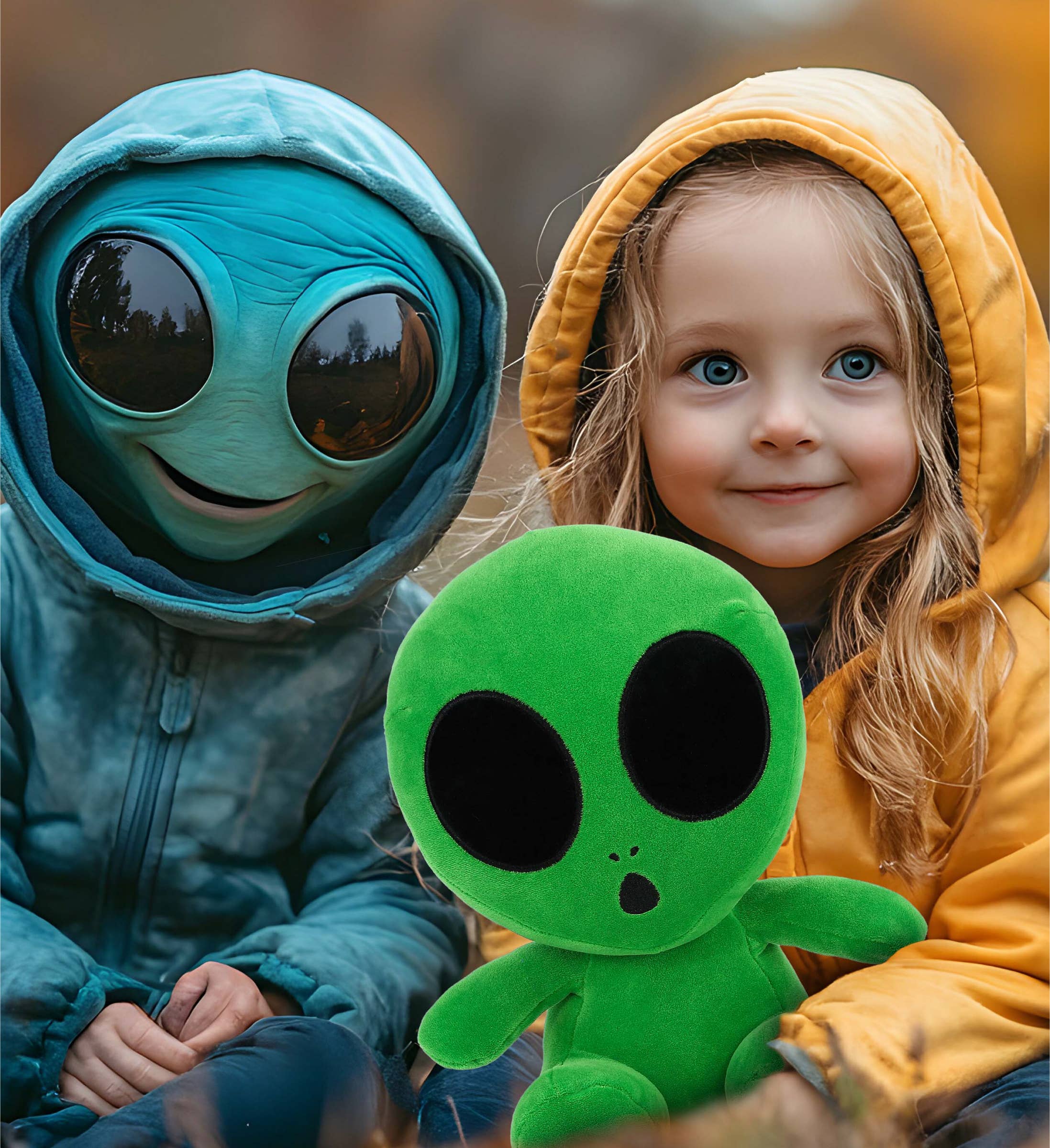 Cota Global - Vendita all'ingrosso Peluche - Bambini e neonati - Snug-Mooshies Peluche - Alieno Verde 12"4