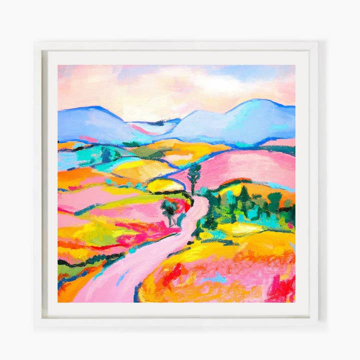 Pastel Landscape V2 Art Print and other Purchase Wholesale prints and posters. Free Returns & Net 60 Terms on Faire trending on Faire.