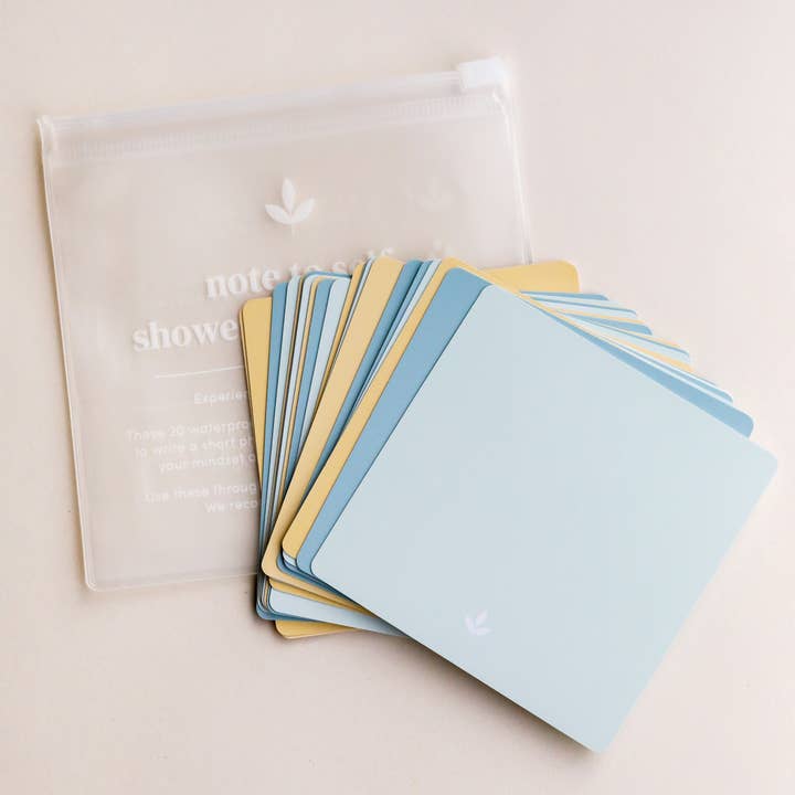 JaxKelly - Wholesale Stationery/Notecard Set - Shower Affirmation™ Display Cards - Note to Self3