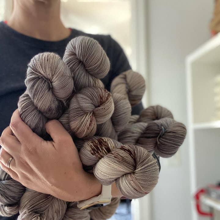 CMS Supply Co - Wholesale Yarn - Foggy Shores Colorway - Artisan Dyed Yarn - Multiple Bases