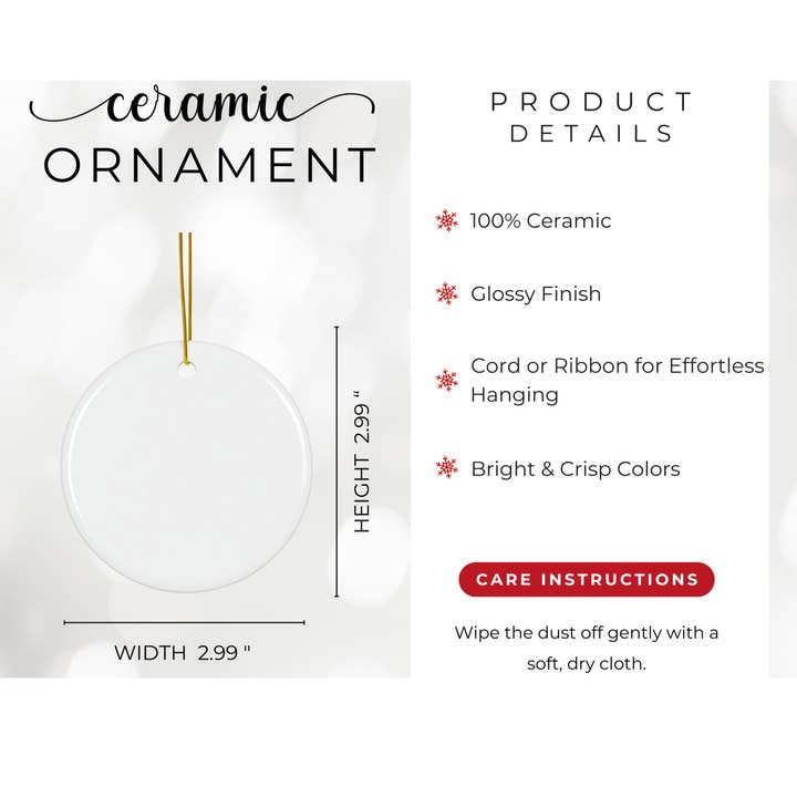 Fernville Creations - Wholesale Ornament - Magnolia Keepsake Ornament, Flat Printed Stained Glass Image5