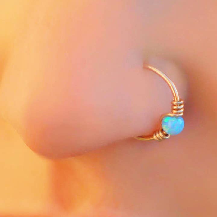 Opal Nose Ring for wholesale by Lulinashop