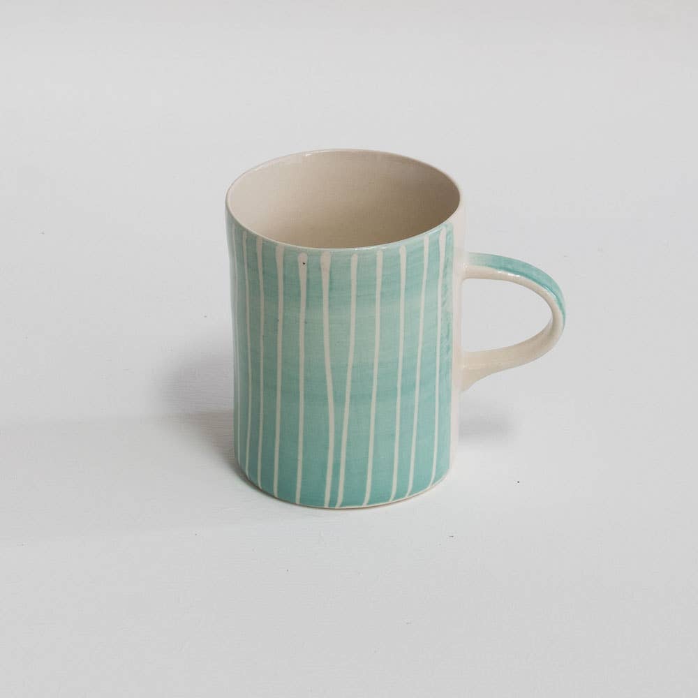 Musango - Wholesale Coffee Mug - Contemporary Handmade Coffee Mugs Sgraffito Stripe14