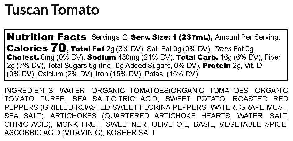 18 Chestnuts Soups - Wholesale Soup - Tuscan Tomato Soup 16 oz Plant Based & Gluten Free4