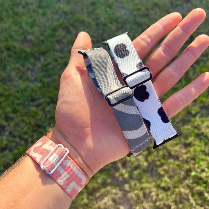 Braxley Bands - Wholesale Watch Band/Strap - Women's - Moo Stretchy Apple Watch Band in Cow Print