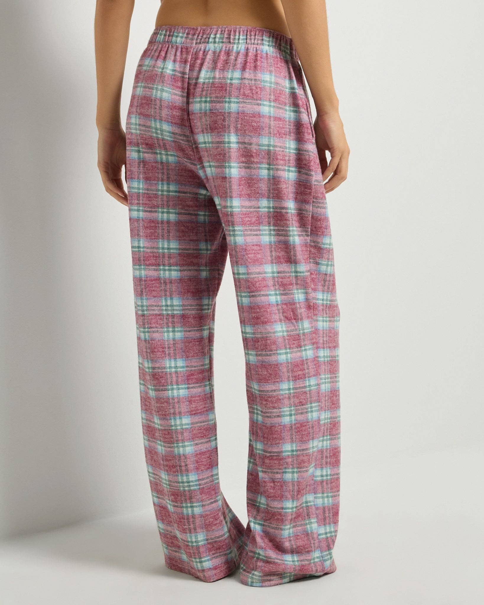 Fireside Tartan Cherry Plaid Cat Nap Pant for wholesale on Faire3