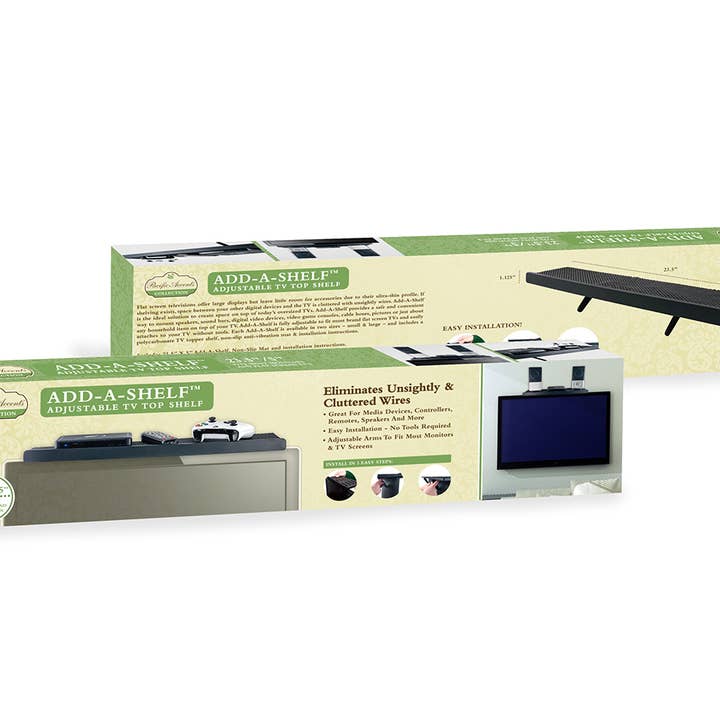 Flipo Group, Ltd. - Wholesale Wall-mounted shelf - Add-A-Shelf™ - 24" T.V. Topper Shelf4