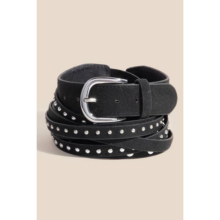 Anarchy Street - Vente Ceinture – femme - Ceinture en faux daim à plusieurs couches et brins multiples3