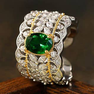 Italiensk palads hulmønster ring for engroshandel hos Bright MacMing