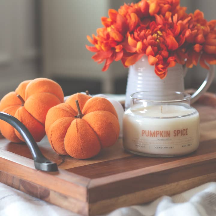 Jarful House - Wholesale Jar/Filled Candle - Fall Candle Hello Fall- 10 oz1