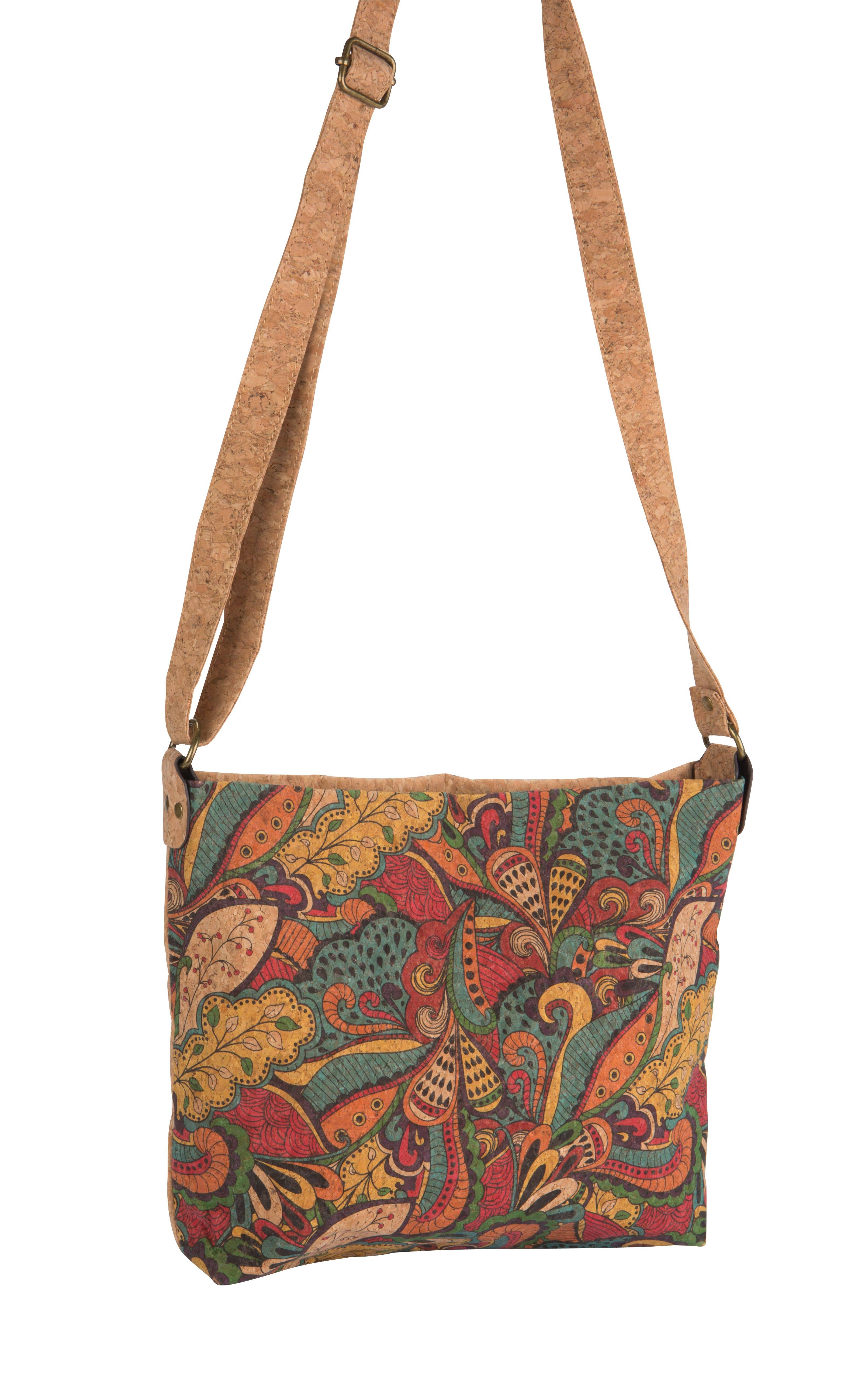 Kaleidoscope Accessories - Wholesale Crossbody Bag - Women's - Crossbody cork bag, back zipper pocket, 4 assorted1