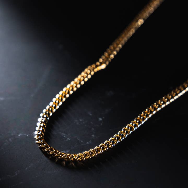 Twistedpendant - Wholesale Link & Chain Necklace - 23K Gold Miami Cuban Chain