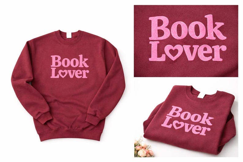 Little Smut Closet - Wholesale Graphic Sweatshirt - Women's - Book Lover Sweatshirt, Valentine’s Day Gift for Readers, Pink Puff Print Crewneck, Bookish Sweatshirt, Cozy Romance Reader Gift1